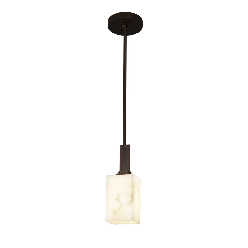Luminaire carré/rectangulaire simple 1 lumières Aleynah, Chrome poli, DEL dédiée
