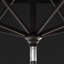 Parasol en bronze 11 pieds avec manivelle en aluminium et oléfine noire-1548543004