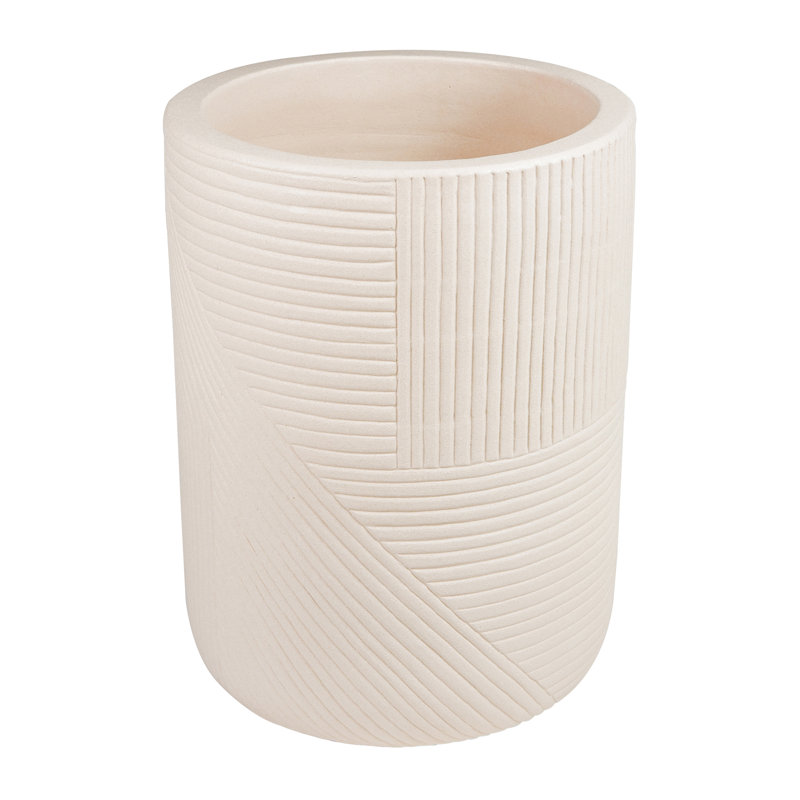 Provenance Signature Handmade Ceramic Planter, Matte Sand