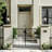 Modern Black Hardwired Lantern Head Seeded Glass