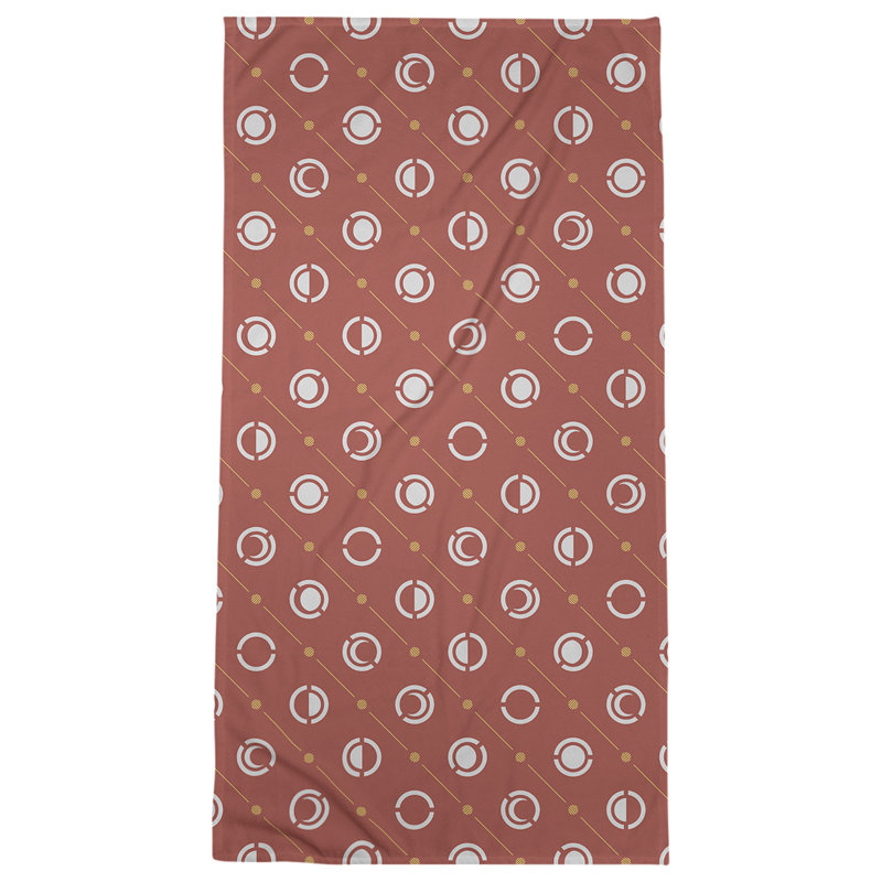 Serviette de plage Classic Moon Phases, Moutarde / citron