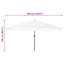 Garden Parasol Polyester and Steel Outdoor Shade Patio Umbrella Leisure