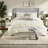 Elegant Tufted Bedding Sets, Polyester Comforter, Ivory Sophistication