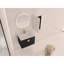 Meuble-lavabo mural 28 po avec lavabo en céramique et armoire d'appoint, portes 28 po