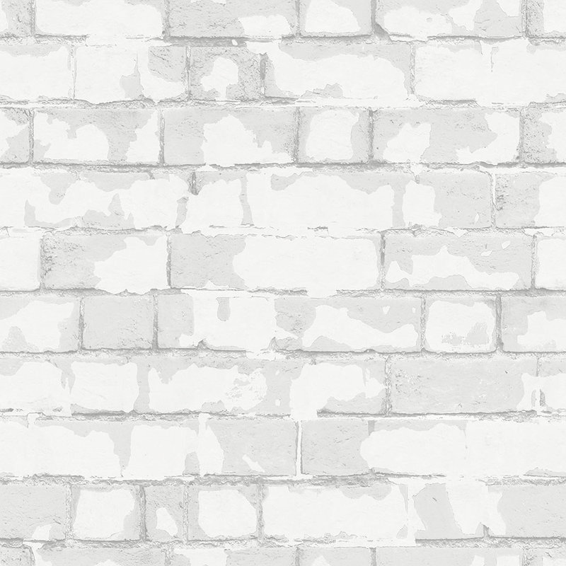 Steampunk 10m L x 53cm W Brick, Wood and Stone Roll Wallpaper, Grey