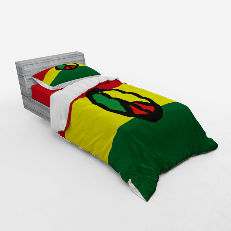 Modern & Contemporary Polyester Striped Duvet Cover, Twin Duvet Cover + 2 Additional Pieces