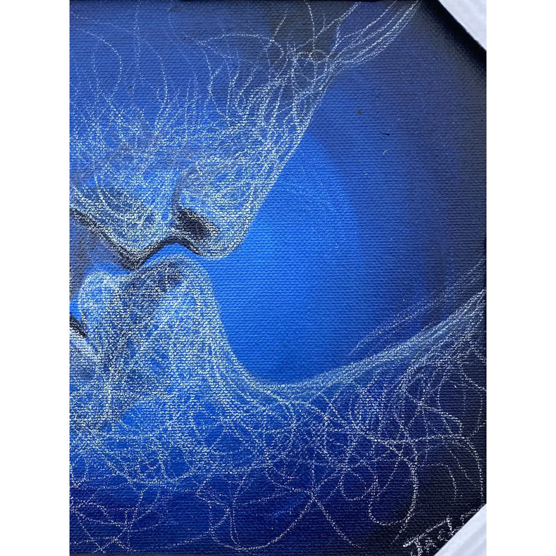 Mur d’identité aimante | Acrylique sur toile | Avec cadre | Par Jashanpreet Kaur
