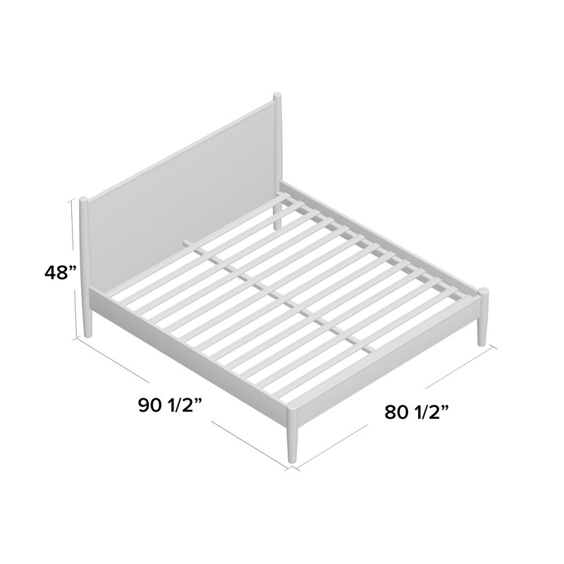 Chilhowee Platform Bed, California King, Black