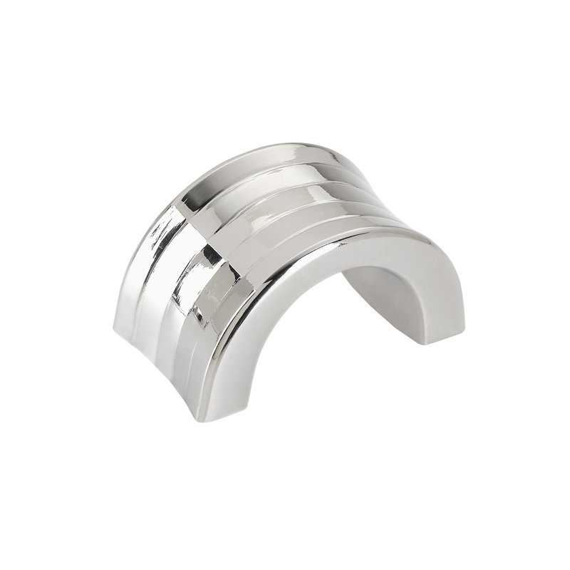 Poignée arche concentrique, Nickel poli, 1.25"