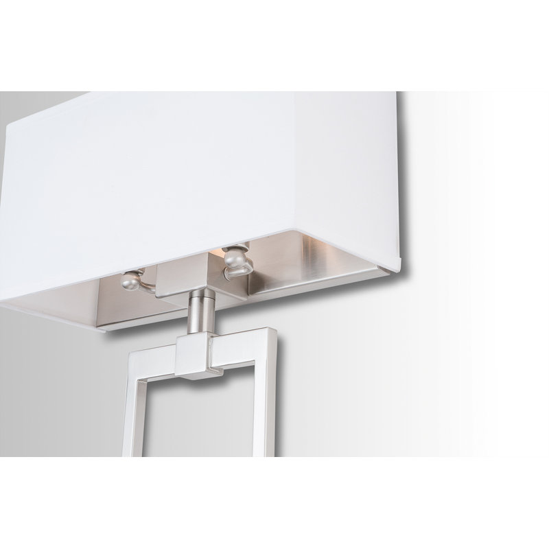Flush Mounted Sconce, Brushed Nickel