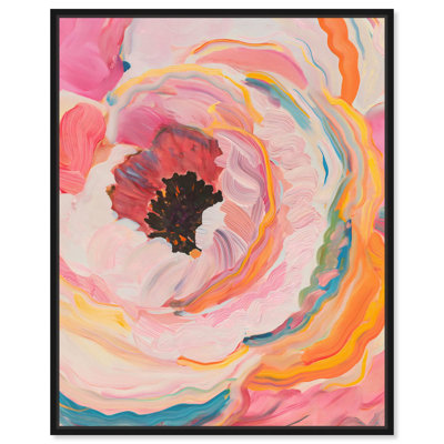 Toile florale multicolore Antrofloral II par Art Remedy
