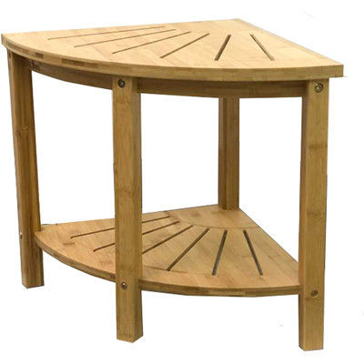 Banc de douche en bambou Delby