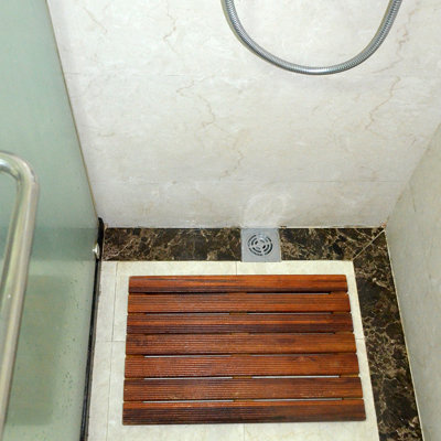 Youngquist Teak Non-Slip Shower Mat