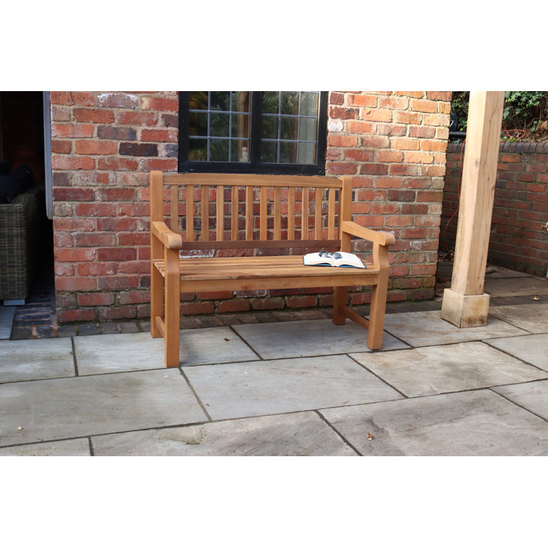 Turnbury Wooden Garden Bench, 96cm H x 120cm W x 59cm D