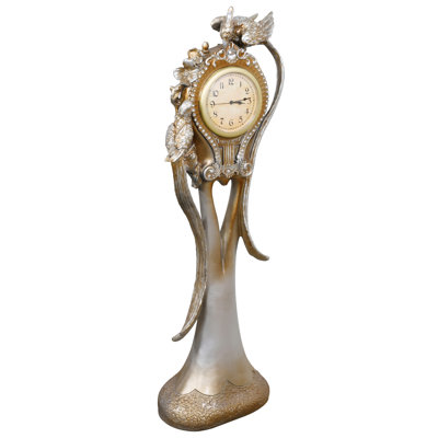 Analog Resin Electric Tabletop Clock in