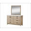 Commode rustique rustique avec plateau en fausse pierre et tiroirs spacieux pour un décor moderne et traditionnel