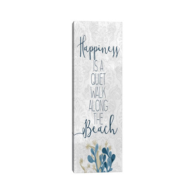 Happiness Beach I by Kimberly Allen - Wrapped Canvas Gallery-Wrapped Canvas Giclée