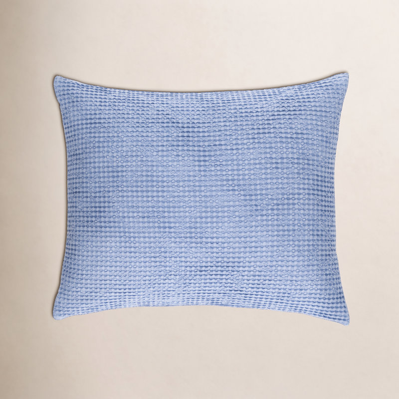 Bubble Matelasse Sham, Standard, French Blue