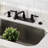 Kingston Brass Kaiser Two-Handle 2-Hole 8" Centerset Kitchen Faucet-33092103