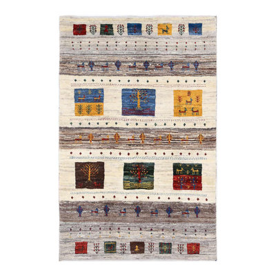 Fine Hand Persian Gabbeh rug 2'9'' X 4'4''