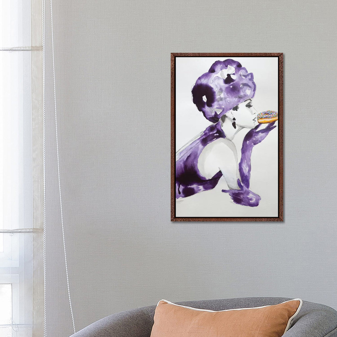 Purple Temptation von Tara Gamel - Galerie-verpackte Leinwand Giclée auf Leinwand