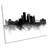 Corpus Christi Abstract City Skyline - Wrapped Canvas Print-70769129
