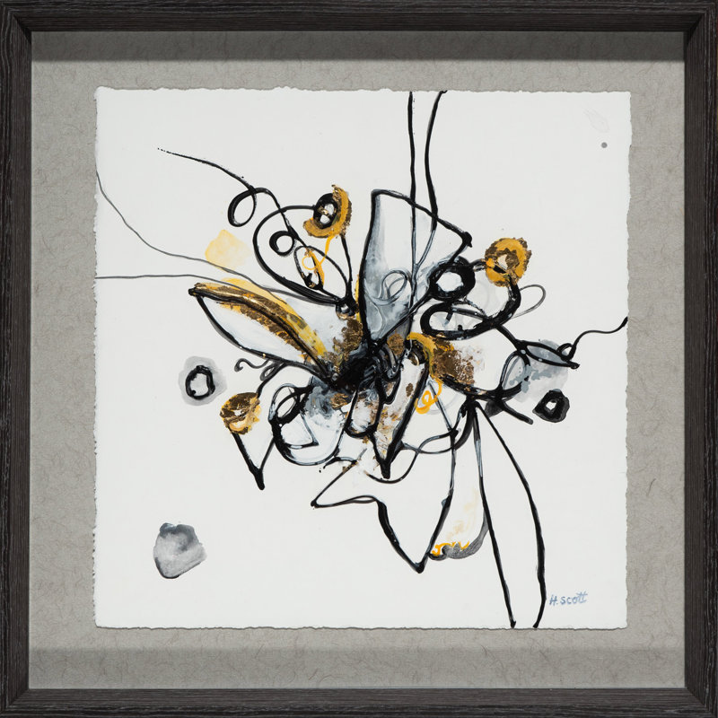 P's And Q's 3 Painting by H. Scott, Black