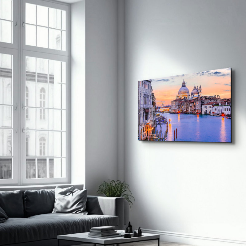 Peinture murale élégante en verre trempé 18,1 po x 28,3 po | 100% verre trempé, épaisseur: 0,16 pouce | Imprimé UV pour des couleurs éclatantes et une durabilité | Parfait pour la décoration intérieure et l'esthétique moderne