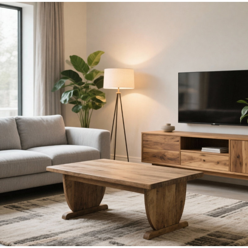 Table basse moderne Modern, Brun