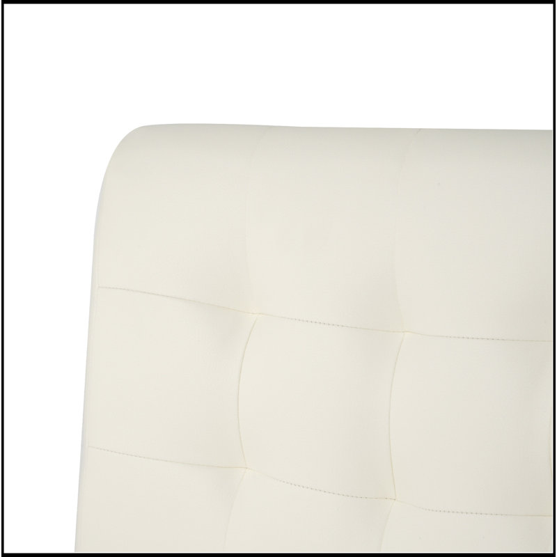 Ensemble de 2 chaises de bar de cuisine moderne, Blanc