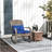 Outsunny Outdoor Wicker Adirondack Rocking Chair, Patio Rattan Rocker Chair With High Back, Seat Cushion, And Pillow For Garden, Porch, Balcony, Dark Blue-488399822