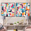 Urban Abstraction III - ensemble de 2 collages carrés à formes abstraites-101856569-101856568