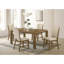 Table de salle à manger brun / beige Cockrell avec rallonge de 18 po
