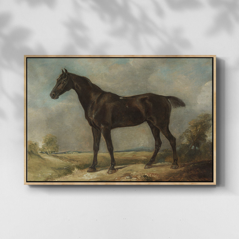 Animal rétro - XXXIX, Toile avec cadre flottant noir, H 17 po x l 25 po x P 2 po
