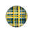 Yellow And Navy Blue Plaid Detailed Woven Base Modern Decorative Carpet-1307229810
