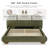 Mirelle Camel Headboard Platform Bed-58507939-58507937