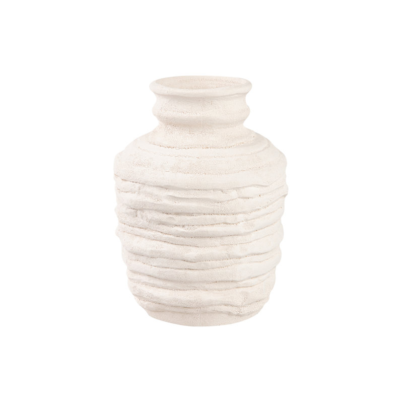 CERAMIC VASE 23X23x29 CM, Beige