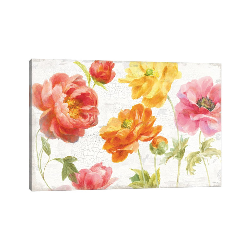 Full Bloom I by Danhui Nai - Wrapped Canvas Painting, 66.04 cm H x 45.72 cm W