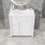 Meuble-lavabo de salle de bain avec lavabo en céramique, tiroirs de rangement et tablette réglable-1045487817-1045487823