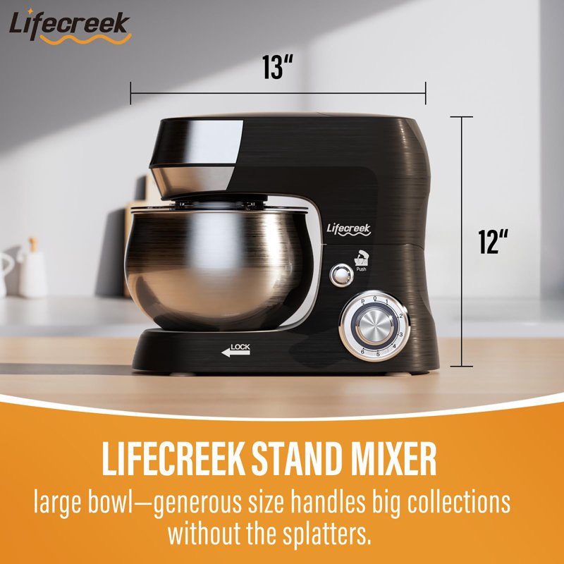 5.3 Quart Stand Mixer, Black