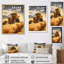 «Chatterly Farm Harvesting Gold Field» sur impression sur toile-929963578-929963577