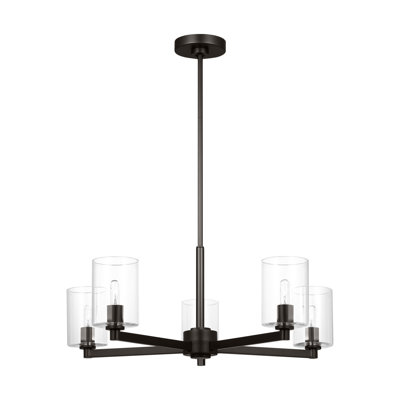 Fullton Dining Room Chandelier With Clear Shade