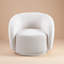 Fauteuil demi-tonneau pivotant avec siège large rembourré 360 ° Boucle-371597604-371597609