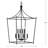 8 - Light Steel Dimmable Lantern Geometric Chandelier
