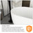 59" White Acrylic Freestanding Bathtub