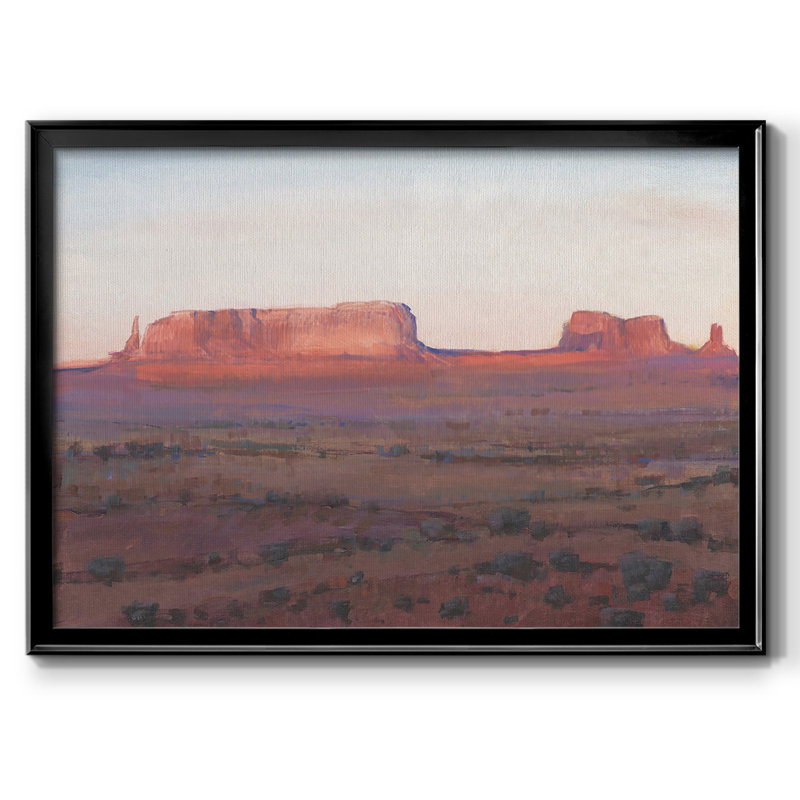 " Red Rocks At Dusk I ", Black, 30" H x 44" W x 1.5" D