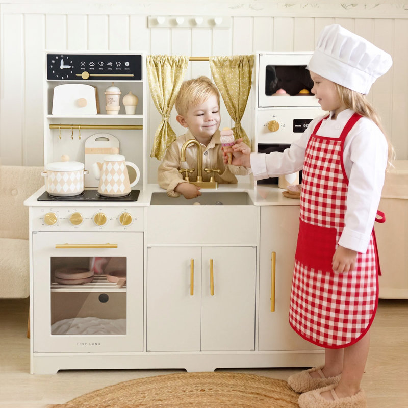 Tiny Land® Trendy Home Style Play Kitchen, White