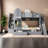 Gray Twin-over-twin Bunk Beds With Storage And Slide, Solid Wood Construction