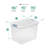 Sterilite Plastic Clear Stackable Latching Storage Box Container