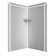 FlexStone Splendour 40"W x 40"D x 80"H Corner Shower Surround